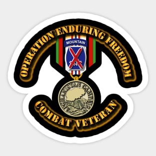 Operation Enduring Freedom - 10th Mtn Div Sticker